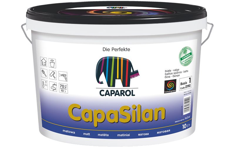 Cиликоновая интерьерная краска Caparol CapaSilan / КапаСилан База 1 2,5л