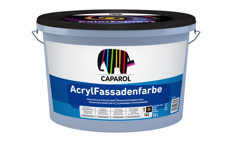 Краска водно-дисперсионная для наружных работ Caparol AcrylFassadenfarbe / АкриллФасаденфарбе База 3 9,4л