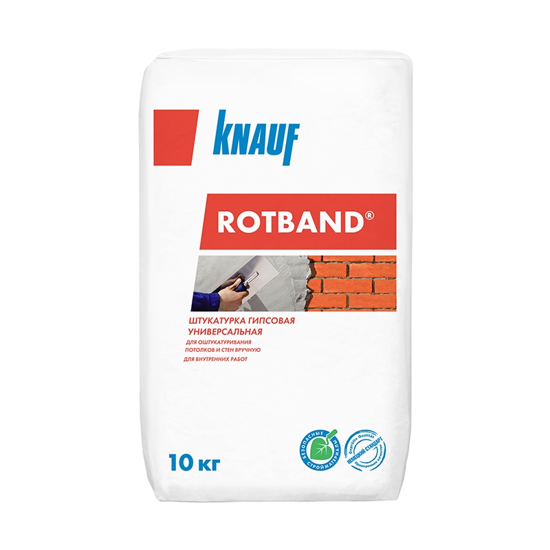 Штукатурка КНАУФ Rotband 10 кг, Штукатурка КНАУФ Rotband 10 кг