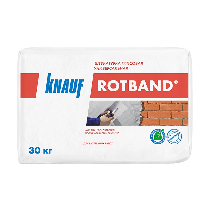 Штукатурка КНАУФ Rotband 30 кг, Штукатурка КНАУФ Rotband 30 кг