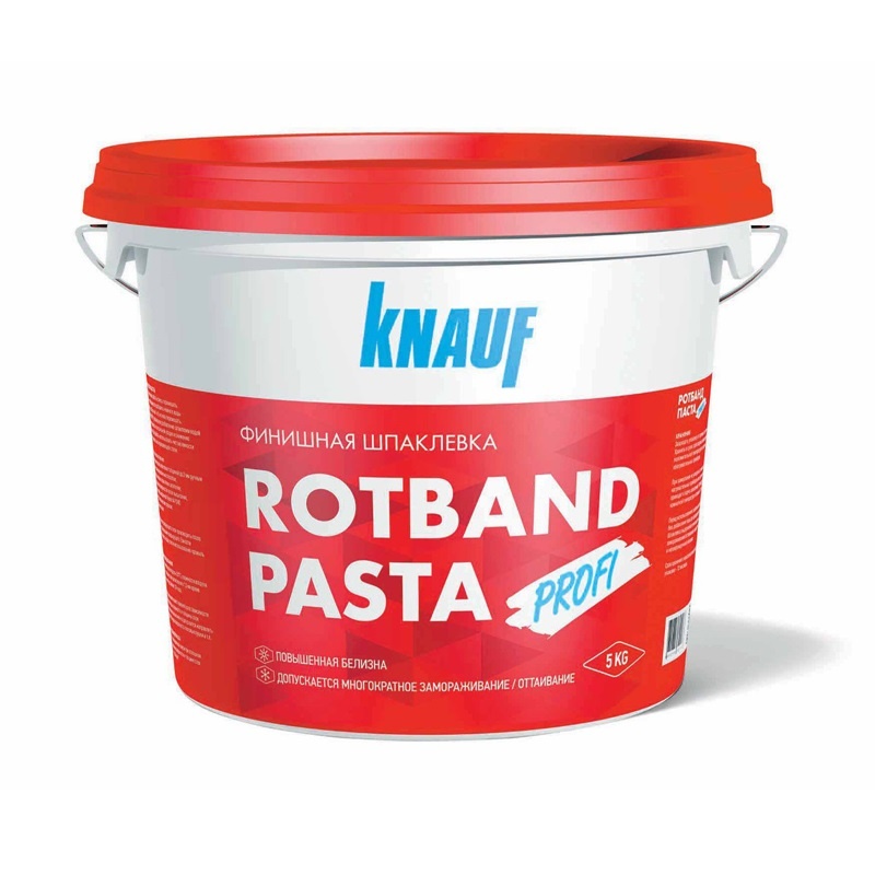 КНАУФ Rotband Pasta Profi 18 кг Шпаклевка готовая, Шпаклевка готовая КНАУФ Rotband Pasta Profi 18 кг