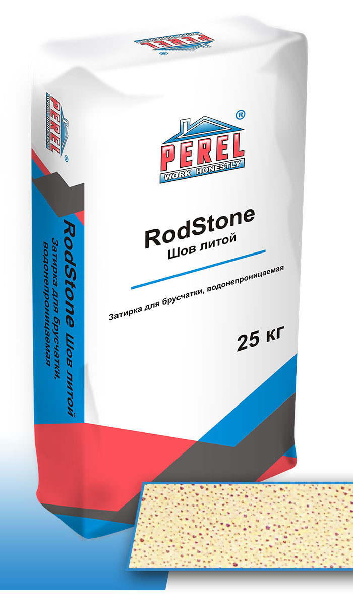 Perel «RodStone Шов-литой» кремово-желтый 25 кг, Perel «RodStone Шов-литой» кремово-желтый 25 кг