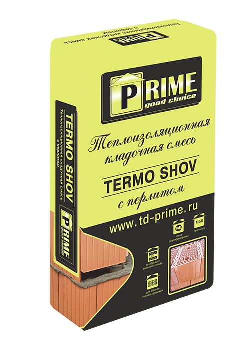 Теплоизоляционный кладочный раствор с перелитом Termo Shov 6130 