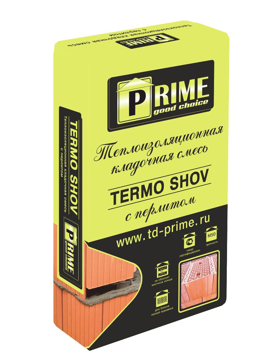 Теплоизоляционный кладочный раствор с перелитом Termo Shov 9230 SuperTermo