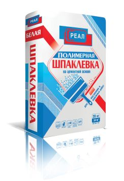Шпатлевка РЕАЛ Полимерная, 20кг Шпаклевка полимерная РЕАЛ купить в Санкт-Петербурге Шпатлевка РЕАЛ Полимерная, 20кг Шпаклевка полимерная РЕАЛ