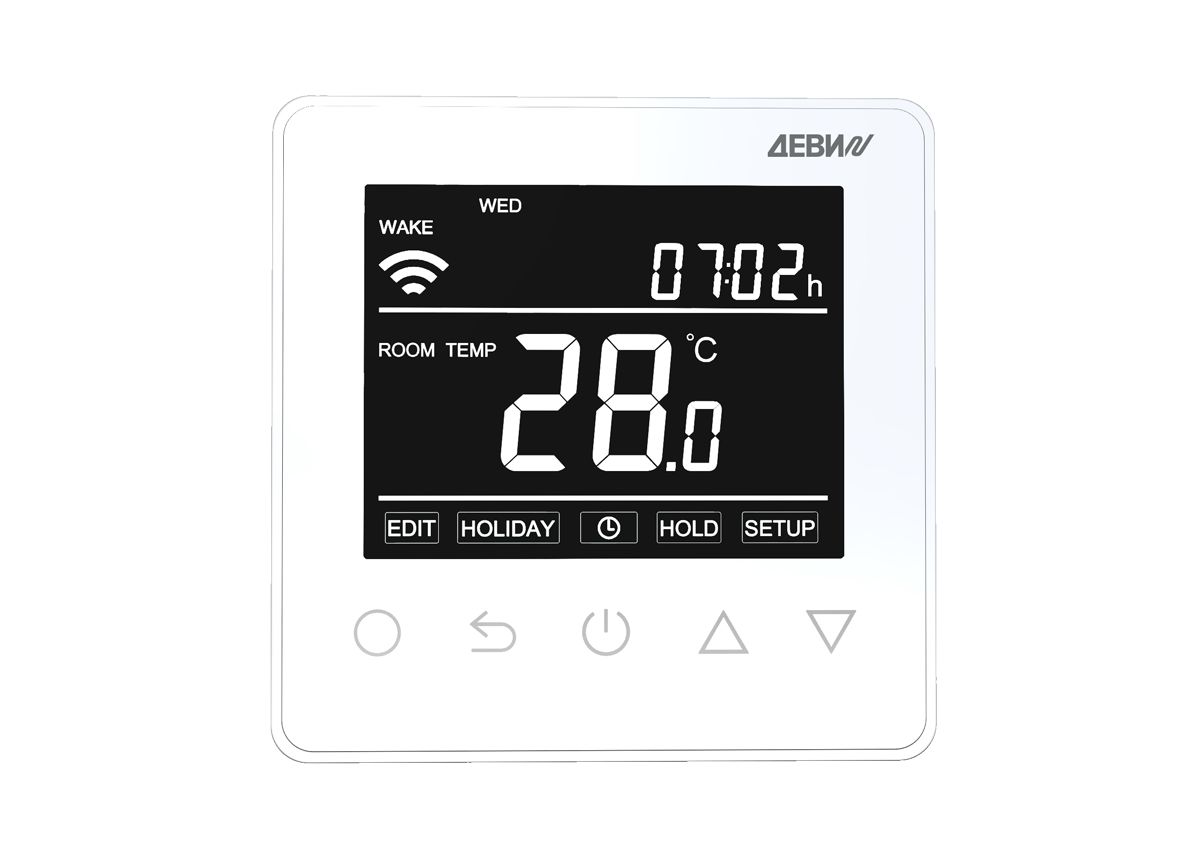 Терморегулятор ДЕВИ Prime c Wi-Fi, с комбинацией датчиков, белый, 16А, белый купить в Санкт-Петербурге Терморегулятор ДЕВИ Prime c Wi-Fi, с комбинацией датчиков, белый, 16А, белый