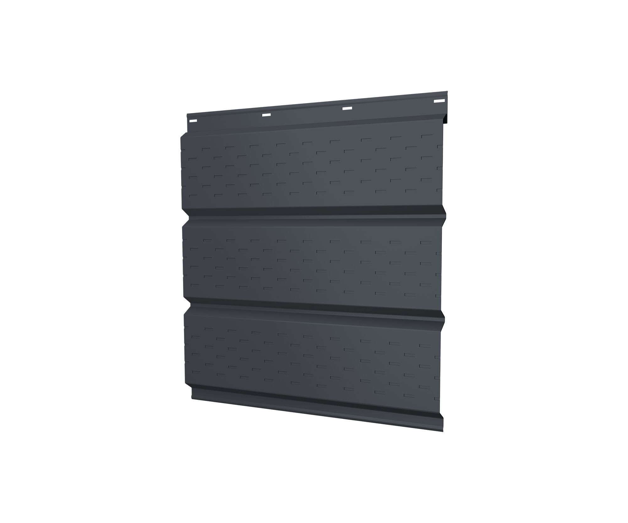Софит металл полная перфорация GL 0.50мм GreenCoat Pural Matt BT {длины по спецификации}, RR23 (темно-серый) купить в Санкт-Петербурге Софит металл полная перфорация GL 0.50мм GreenCoat Pural Matt BT {длины по спецификации}, RR23 (темно-серый)