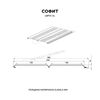 Софит метал перфорированный МП Lбрус-XL-14х335 0.50мм 7024 (темно-серый) PureTech Mat {длины по спецификации} купить в Санкт-Петербурге