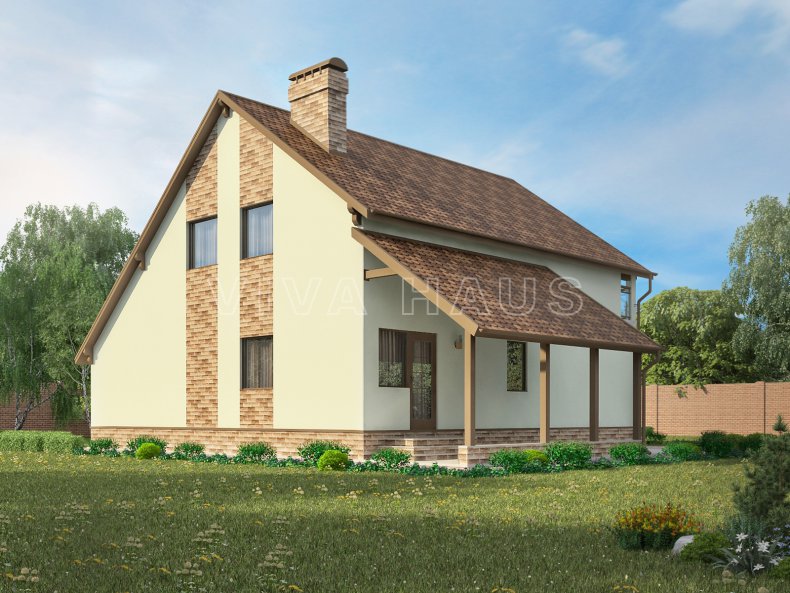 Проект дома цена калуга Проект АНТЕЙ, 243м2 автор Viva Haus - Яма старое ДОМА из SIP (СИП) Вива Хаус - Я