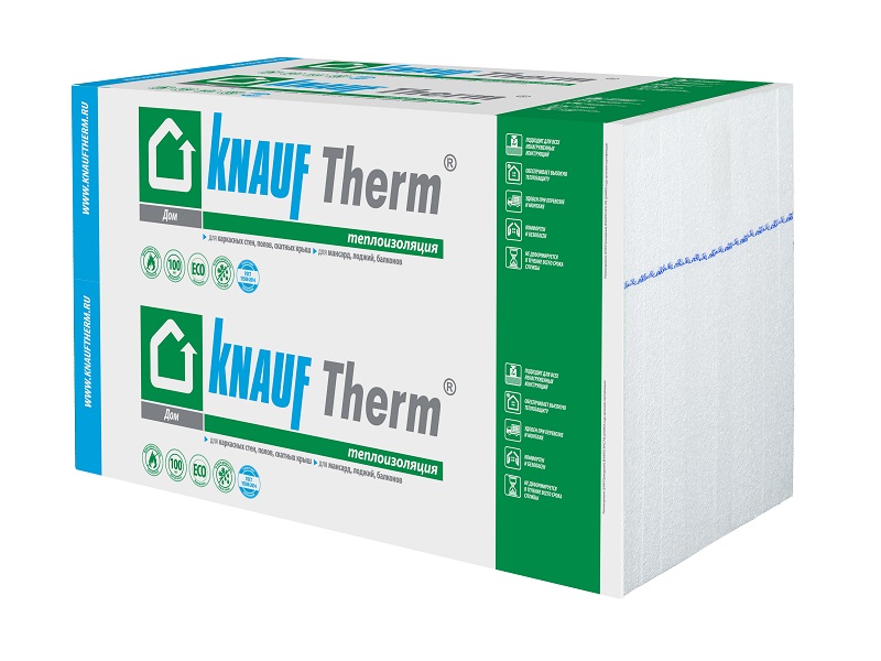 KNAUF Therm® ДОМ 50мм, 24 плиты, 14.4м2, 1000х600мм, 0.72м3, Белый купить в Санкт-Петербурге KNAUF Therm® ДОМ 50мм, 24 плиты, 14.4м2, 1000х600мм, 0.72м3, Белый