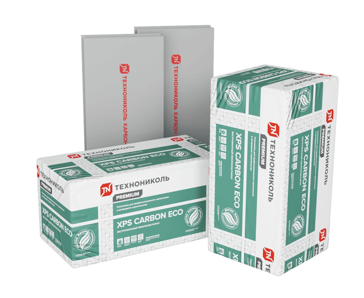 Экструзионный пенополистирол CARBON ECO 250 (КАРБОН ЭКО) L-100х580х1180мм/4шт/2.74м2/0.274м3 купить в Санкт-Петербурге