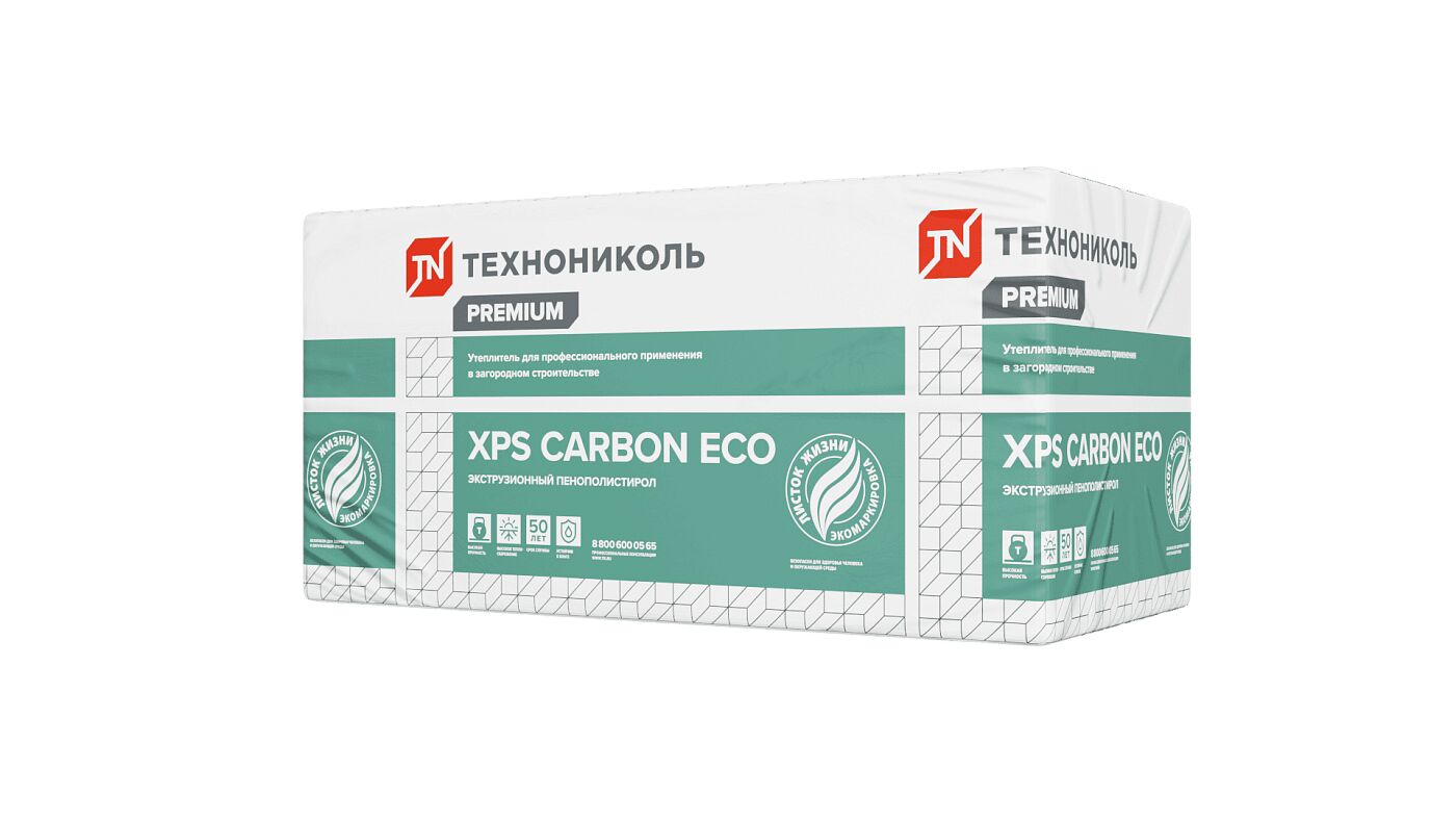 Экструзионный пенополистирол CARBON ECO FAS/2 S/1 (КАРБОН ЭКО ФАСАД) 100х580х1180мм/4шт/2.738м2/0.274м3 купить в Санкт-Петербурге