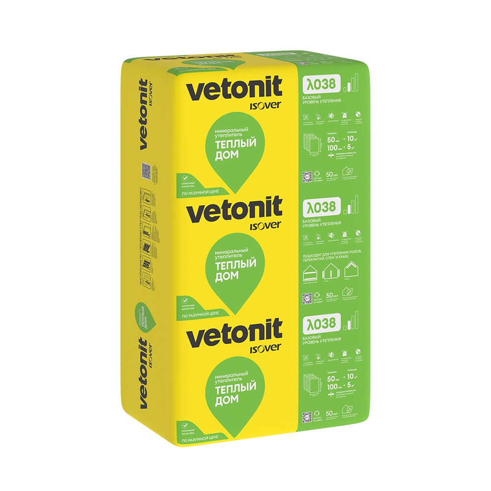 Утеплитель Vetonit (Isover) Теплый Дом Плита, 50мм, 10м2, 610х1170мм, Vetonit Теплый дом Плита 50х610х1170/14шт./9.992м2/0.5м3 (старое наим: Isover Теплый дом Плита 50х610х1170/14шт./9.992м2/0.5м3 арт.67143) купить в Санкт-Петербурге Утеплитель Vetonit (Isover) Теплый Дом Плита, 50мм, 10м2, 610х1170мм, Vetonit Теплый дом Плита 50х610х1170/14шт./9.992м2/0.5м3 (старое наим: Isover Теплый дом Плита 50х610х1170/14шт./9.992м2/0.5м3 арт.67143)