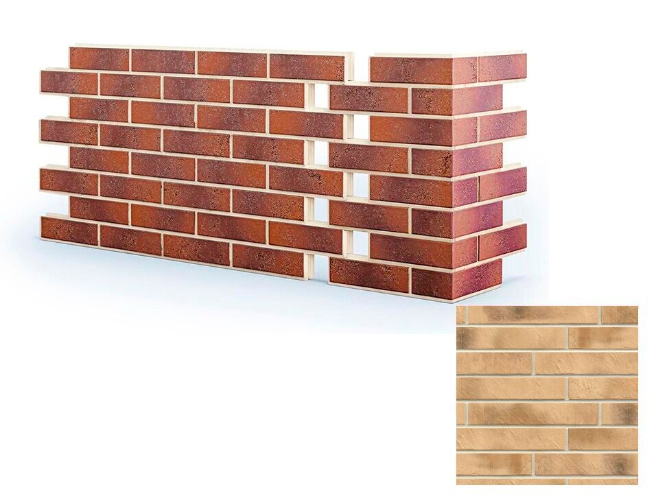 Термопанель угловая ППС Paradyz Eremite Sand 460х400х400х80мм (0.184м2) CeramoTHERM, Sand