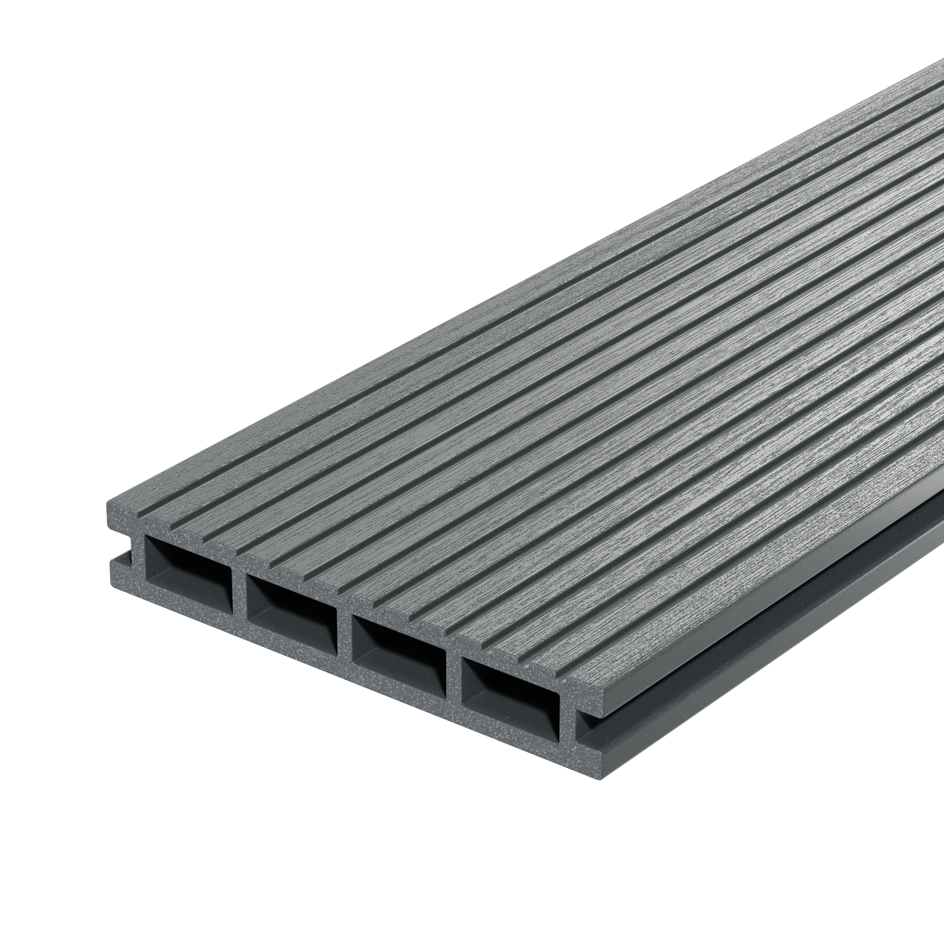 Террасная доска Decking Urban 150х24х3000 0.45м2 серый (дымчатый дуб)