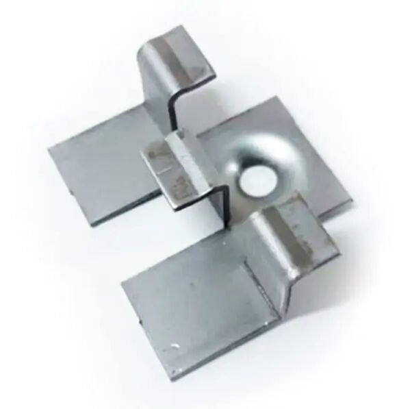 Кляймер рядовой МПК шовный/бесшовный 6мм 100шт/упак Мастодек, серый