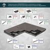 Террасная доска GRINDERDECO, ДПК, венге, шлифованный мелкий вельвет, 125х25х3000мм купить в Санкт-Петербурге