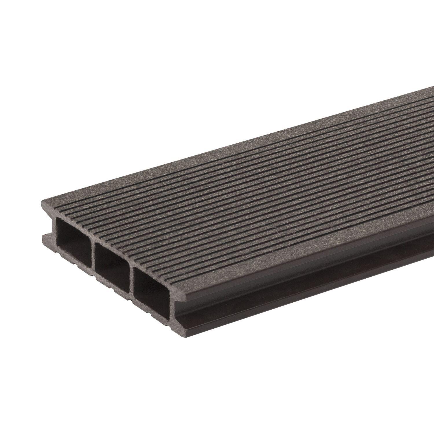 Террасная доска GRINDERDECO, ДПК, венге, шлифованный мелкий вельвет, 125х25х3000мм, венге