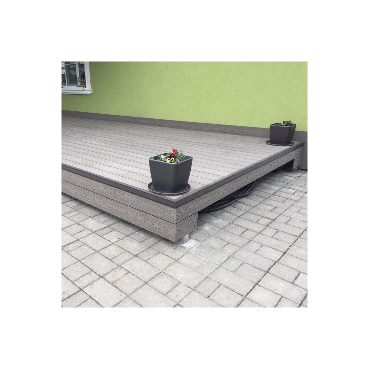 Распродажа Декоративный уголок из ДПК ЭКОДЕК (Россия) венге (темно-коричневый) 30х70х4000мм