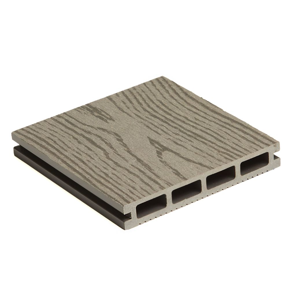 Террасная доска Vandek Elegant 146х22х4000 мм, Light Gray купить в Санкт-Петербурге Террасная доска Vandek Elegant 146х22х4000 мм, Light Gray