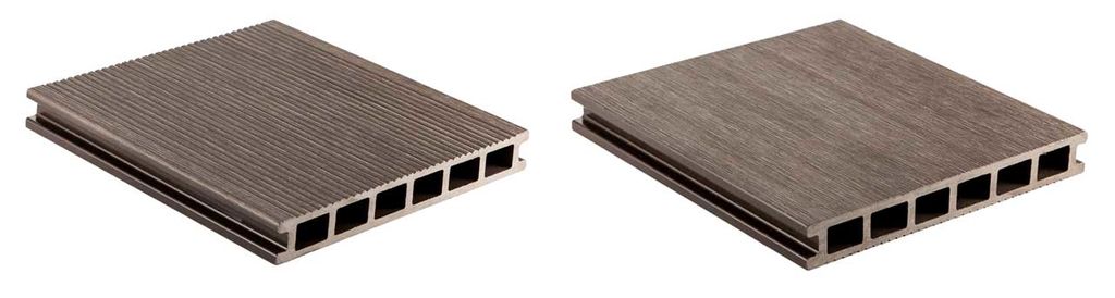 Террасная доска пустотелая CM Decking серия GRAND цвет WENGE (венге,коричневый)