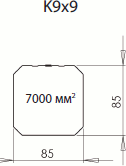 Сливная труба К9x9 2.6м, Сливная труба К9x9 2.6м RR23