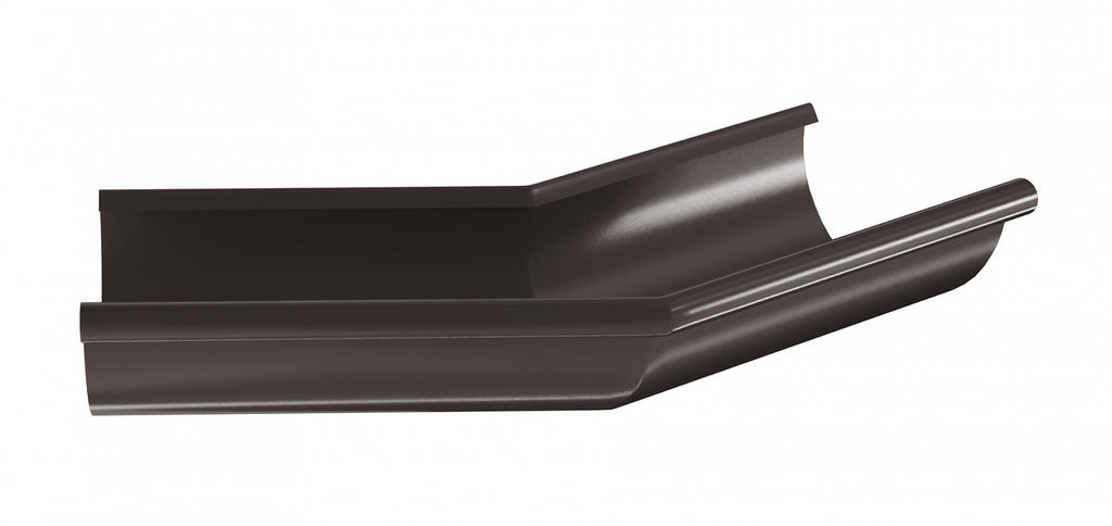 Внешний угол водосточного желоба наружный 135° матовый темно-коричневый RR32