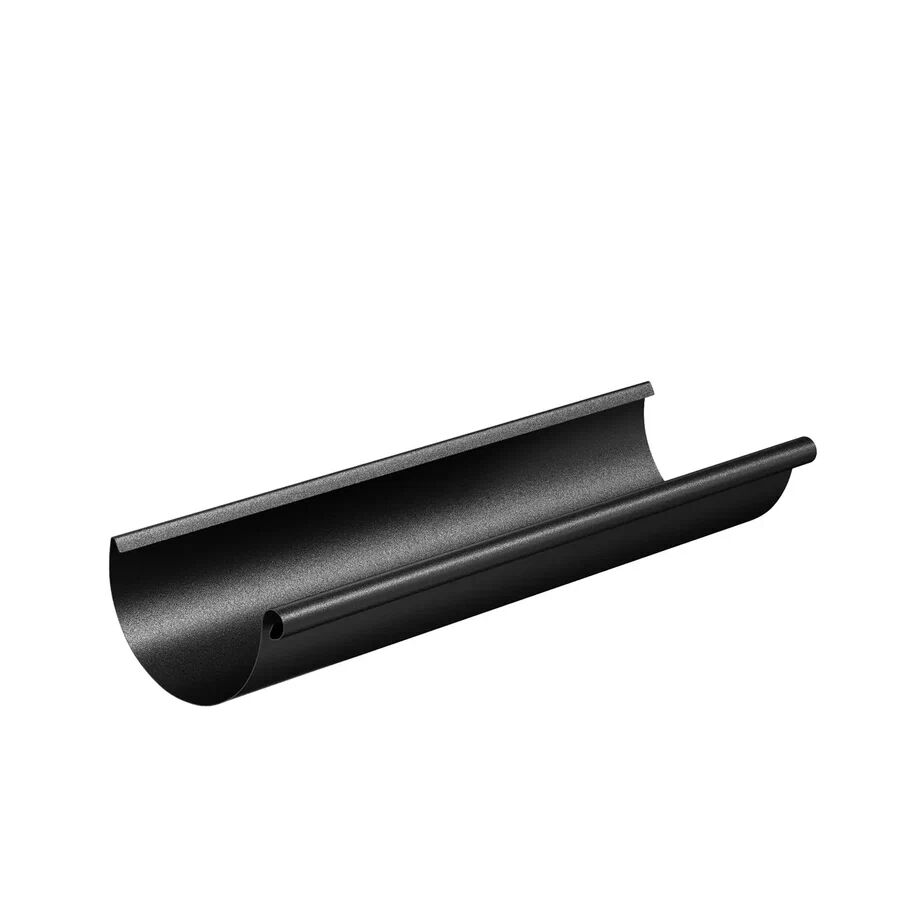 Желоб 4000мм D150 матовый PU aquAsystem, 9005 чёрный матовый