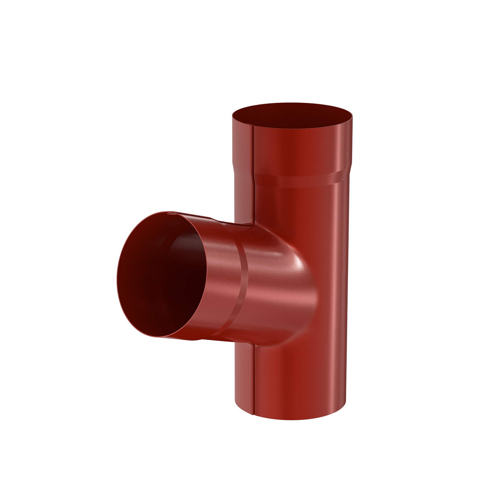 Тройник водосточной трубы<br>металлический, RR29 красный