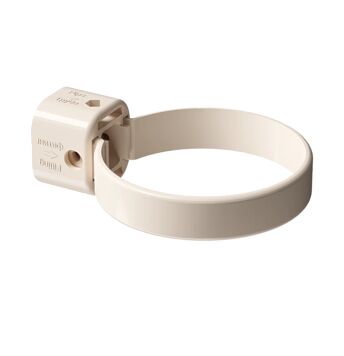 Хомут трубы пластиковый D100 латте Docke LUX, Хомут трубы пластиковый D100 латте Docke LUX