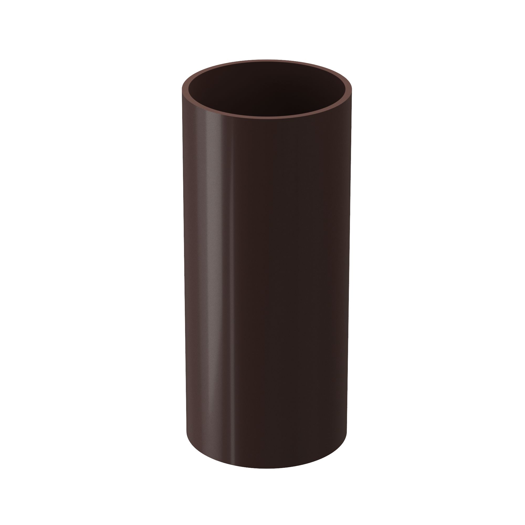 Труба водосточная пластиковая 1м Docke Premium, Труба водосточная 1м темно-коричневый шоколад ПВХ