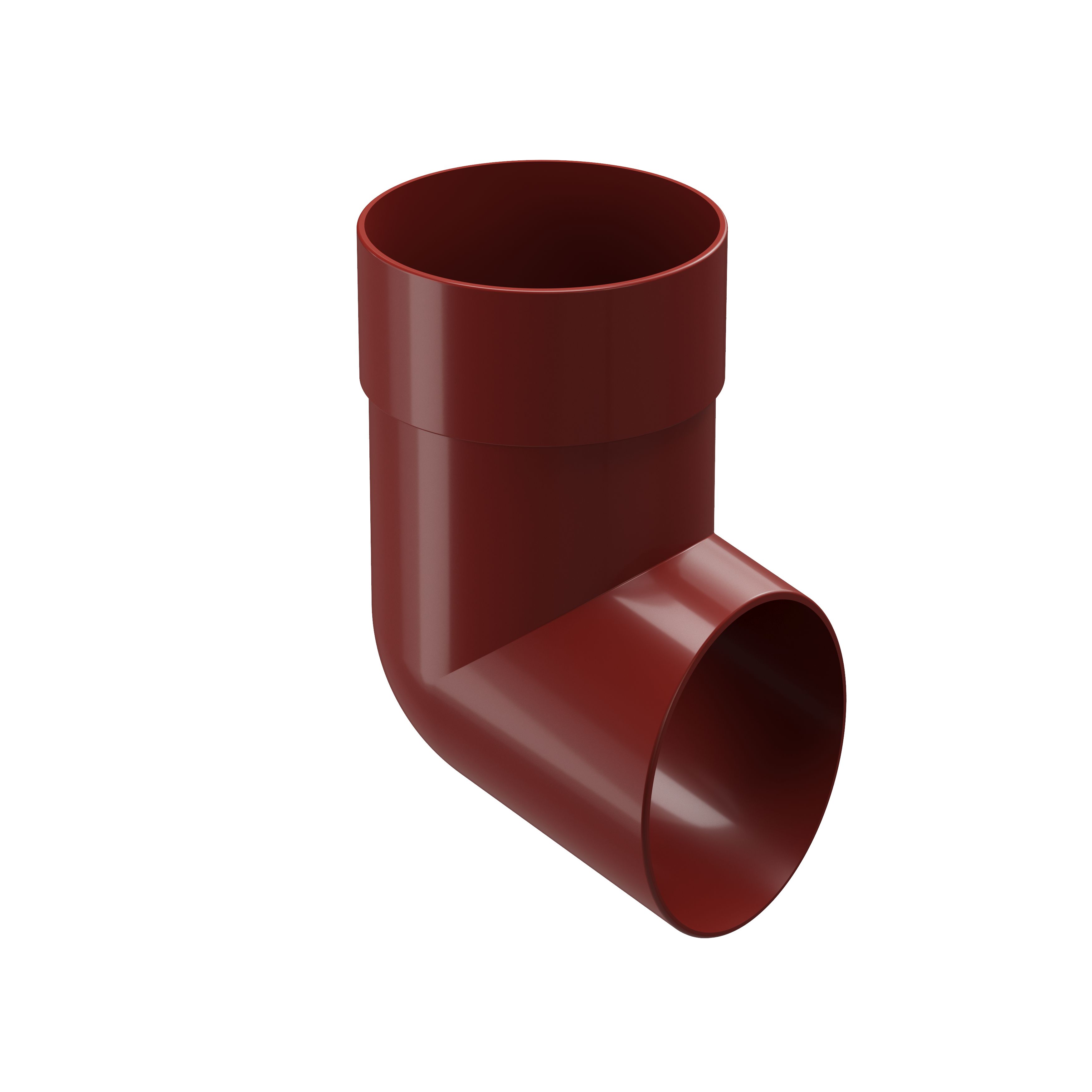 Наконечник (слив-отвод) трубы пластиковый Docke Standart, Наконечник (слив-отвод) водосточной трубы ПВХ красный 3005