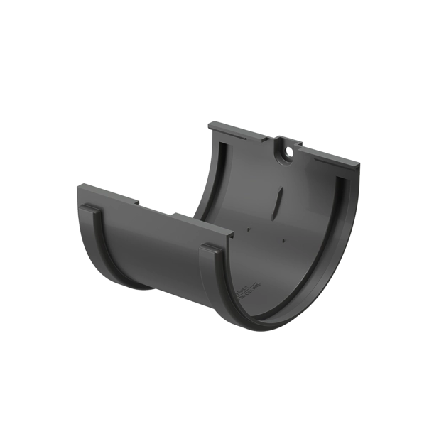 Соединитель желоба пластиковый Docke Standart, Соединитель желоба D120 темно-серый (7024) Docke Standart