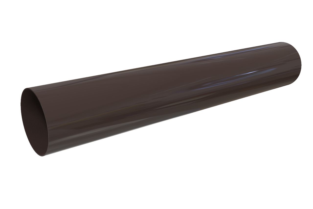 Труба водосточная D100 3м GLC ПВХ темно-коричневый