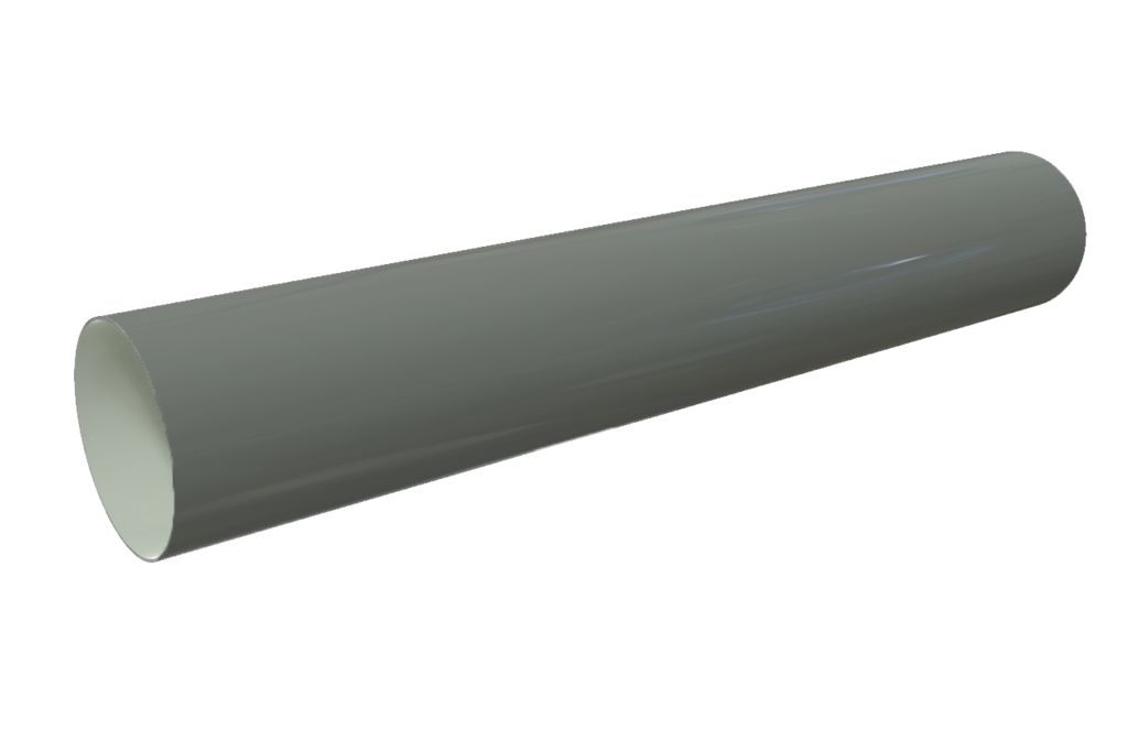 Труба водосточная D100 3м GLC ПВХ темно-серый