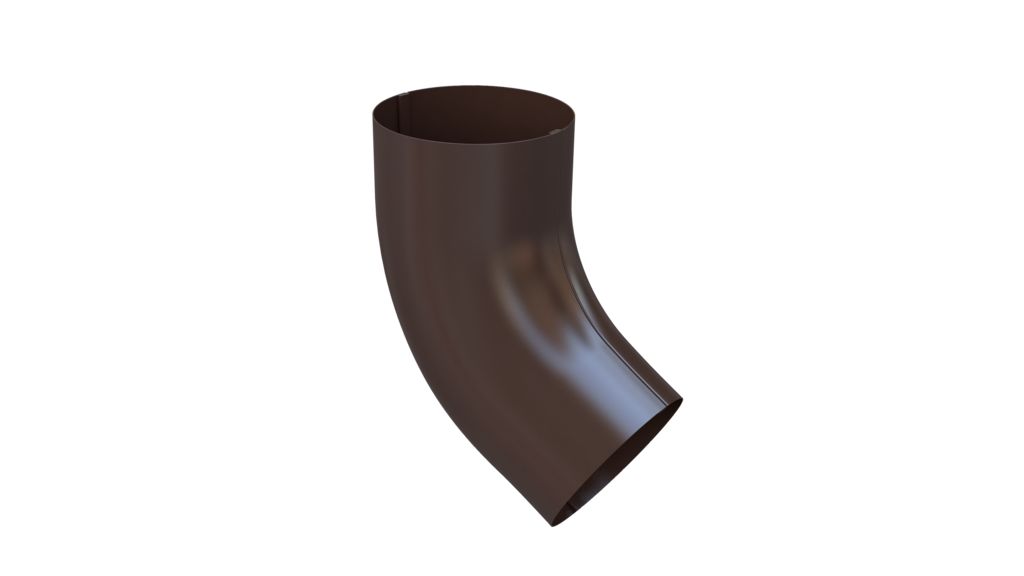 Колено водосточной трубы 60° GLC Steel, шоколадно-коричневый 8017