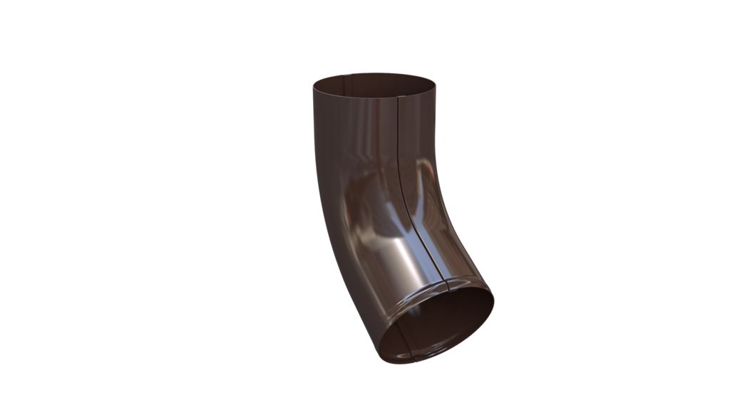 Отвод трубы GLC Steel, шоколадно-коричневый 8017