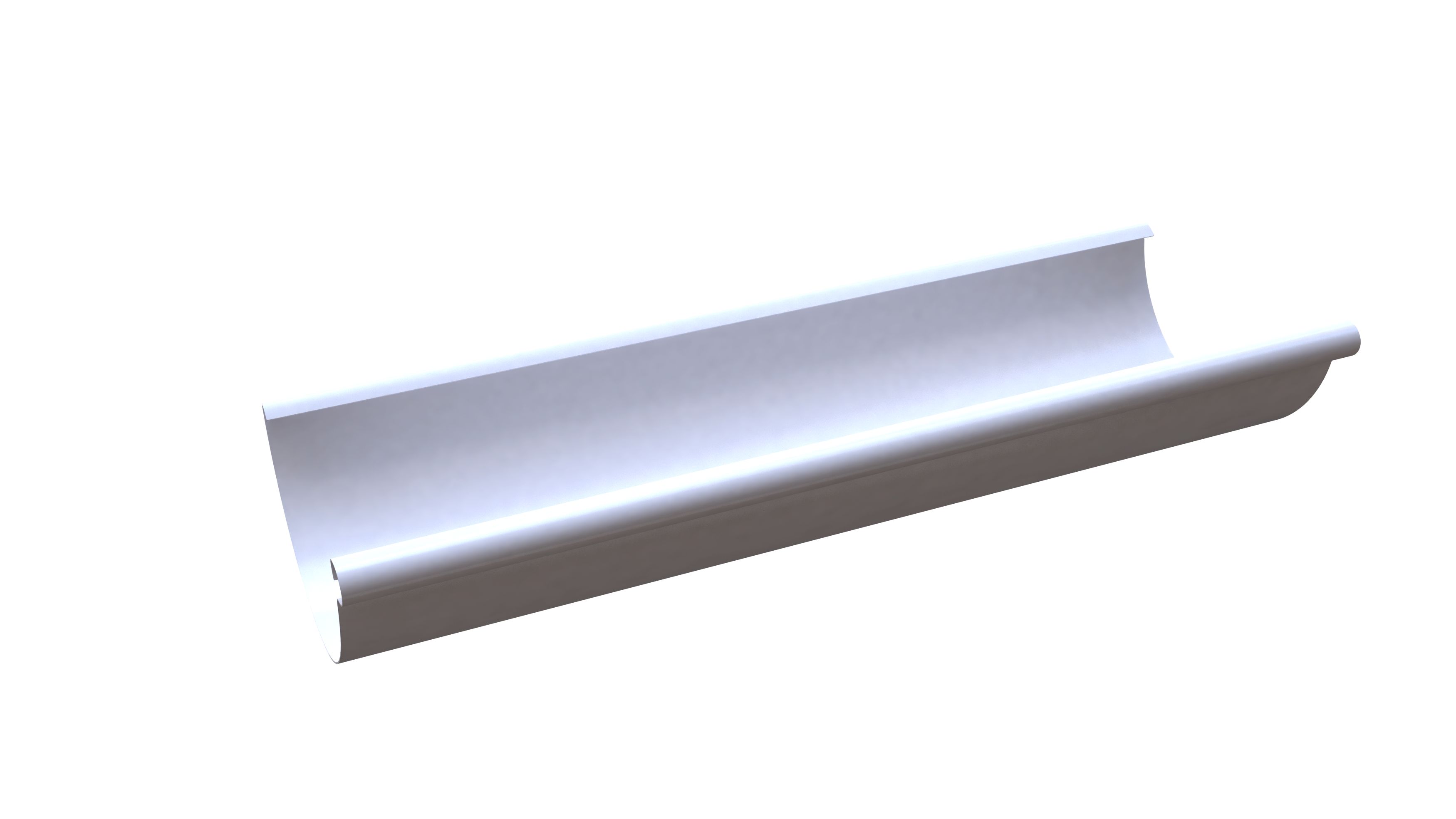 Желоб водосточный GLC Steel 3м, белый RR20