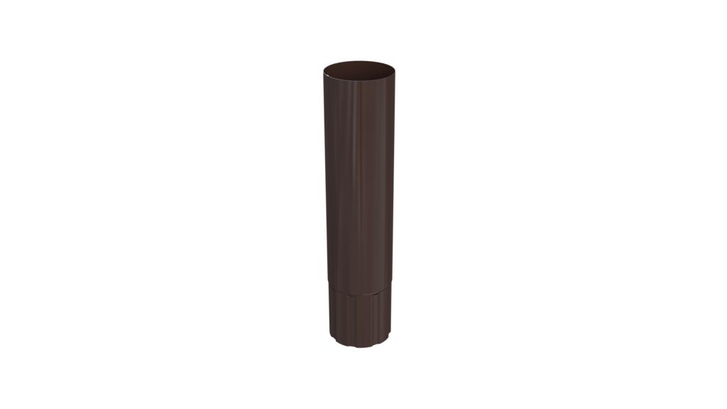 Труба водосточная 3м GLC Steel, шоколадно-коричневый 8017