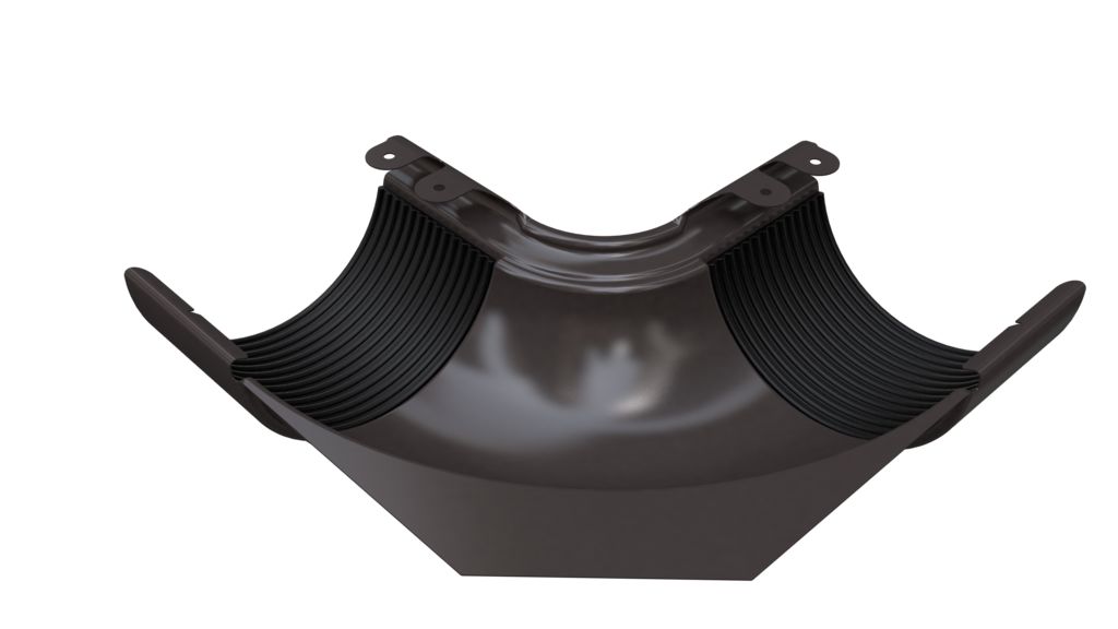 Угол водосточного желоба внутренний 90° GLC Steel, темно-коричневый RR32