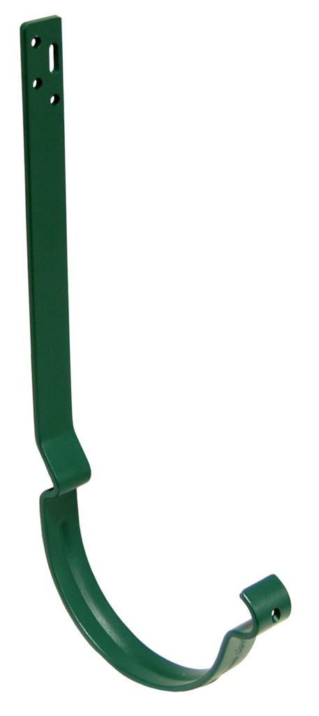 Кронштейн желоба длинный полоса металлический D125, Кронштейн желоба длинный полоса 6005 зеленый