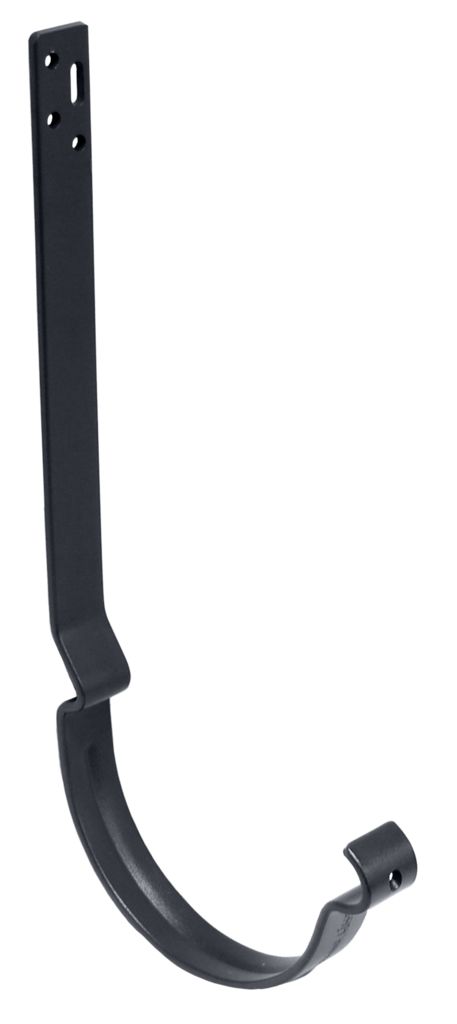 Кронштейн желоба длинный полоса металлический D150, Кронштейн желоба длинный полоса 7024 тёмно-серый