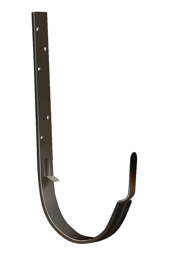 Кронштейн желоба длинный D125 GrandLine Optima, RR32 тёмно-коричневый