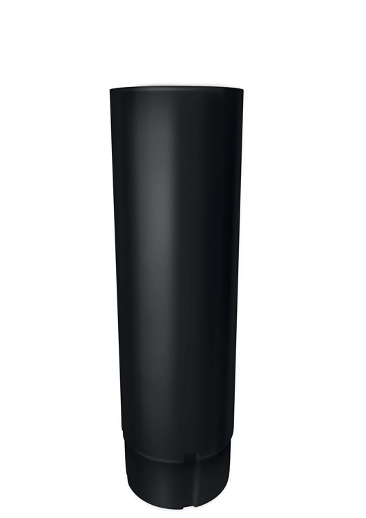 Труба круглая 3000мм D90 GL Optima Matt, 9005 чёрный матовый
