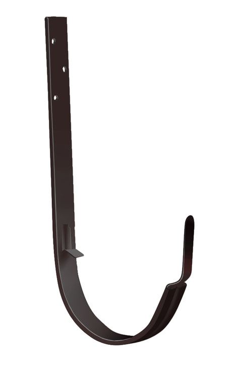 Кронштейн желоба длинный D125 GL Optima Matt, RR32 темно-коричневый матовый