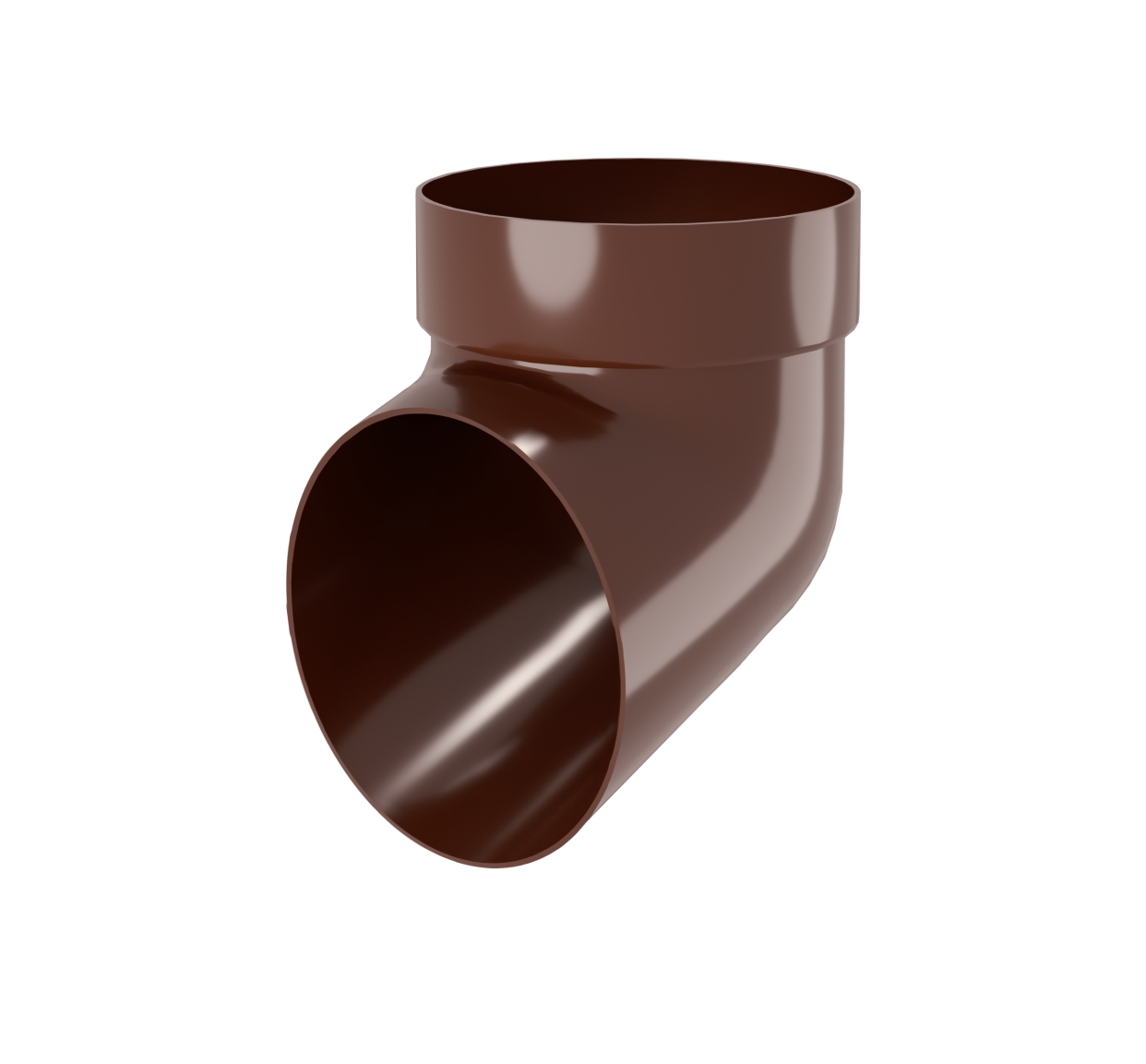 Слив-отвод (колено стока) D90 шоколадный (8017) ПВХ GrandLine Дизайн/Классика, Слив-отвод (колено стока) D90 шоколадный (8017) ПВХ GrandLine Дизайн/Классика