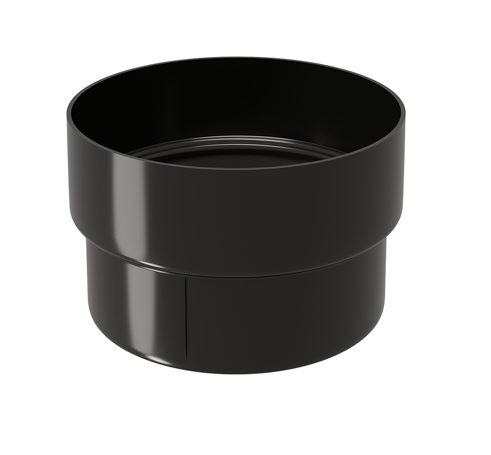 Соединитель (муфта) трубы Классика/Дизайн, Соединитель (муфта) черный 9005 пластик