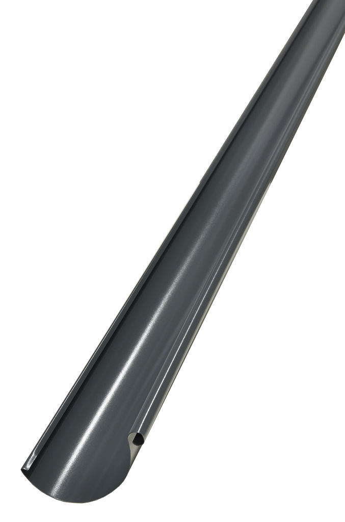 Желоб водосточный металлический Icopal D150х4000мм, желоб металлический Icopal темно-серый