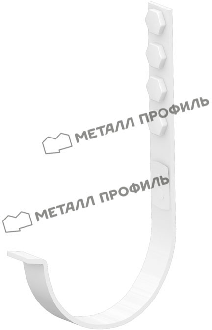 кронштейн желоба длинный усиленный 9010 белый