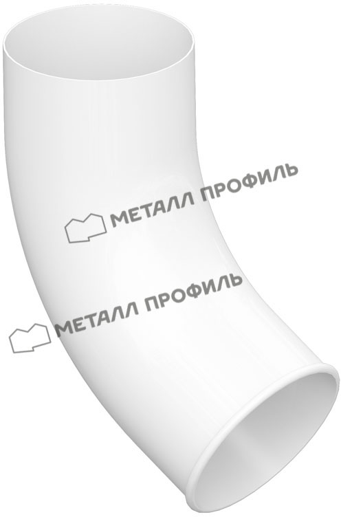 слив отвод водосточной трубы 9010 белый